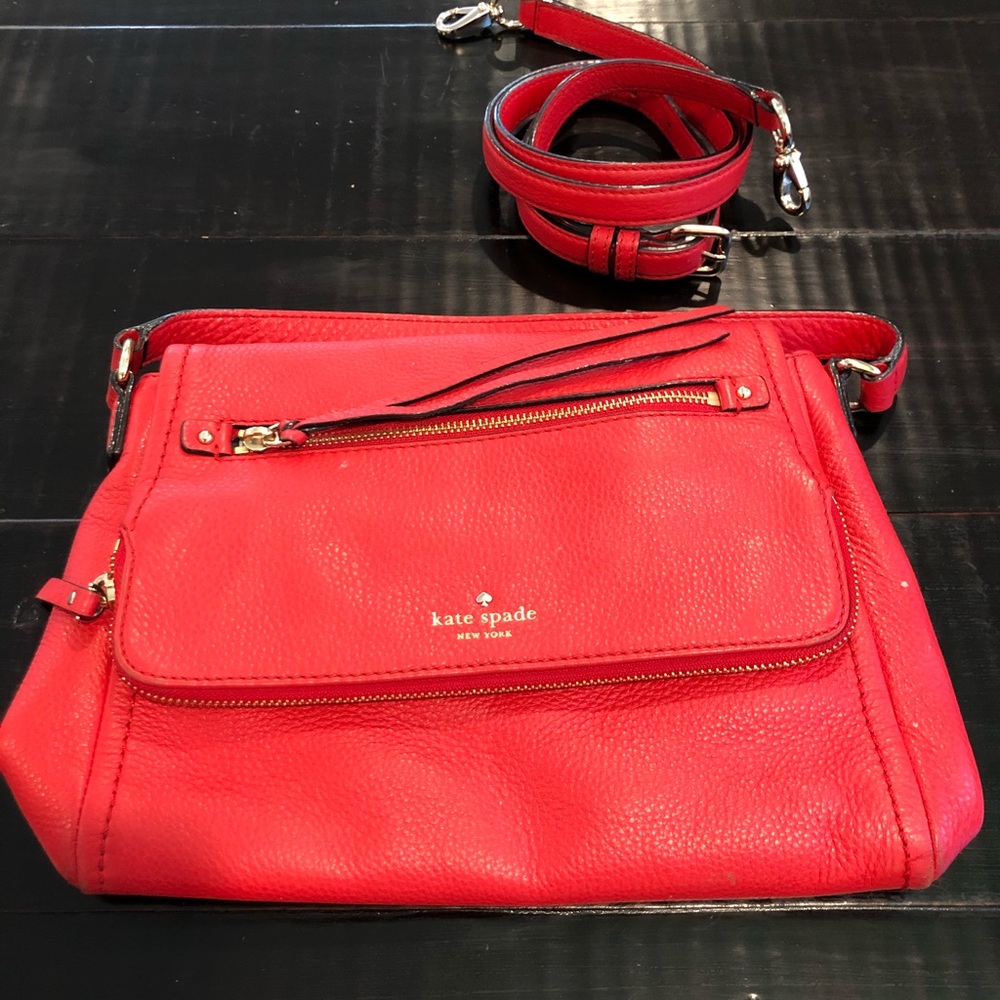 Like New Red Kate Spade Crossbody Purse